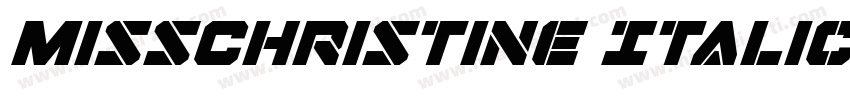 MissChristine Italic字体转换